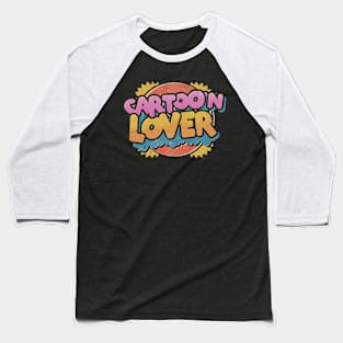 Totally Tubular: Retro Cartoon Lover's Delight Baseball T-Shirt